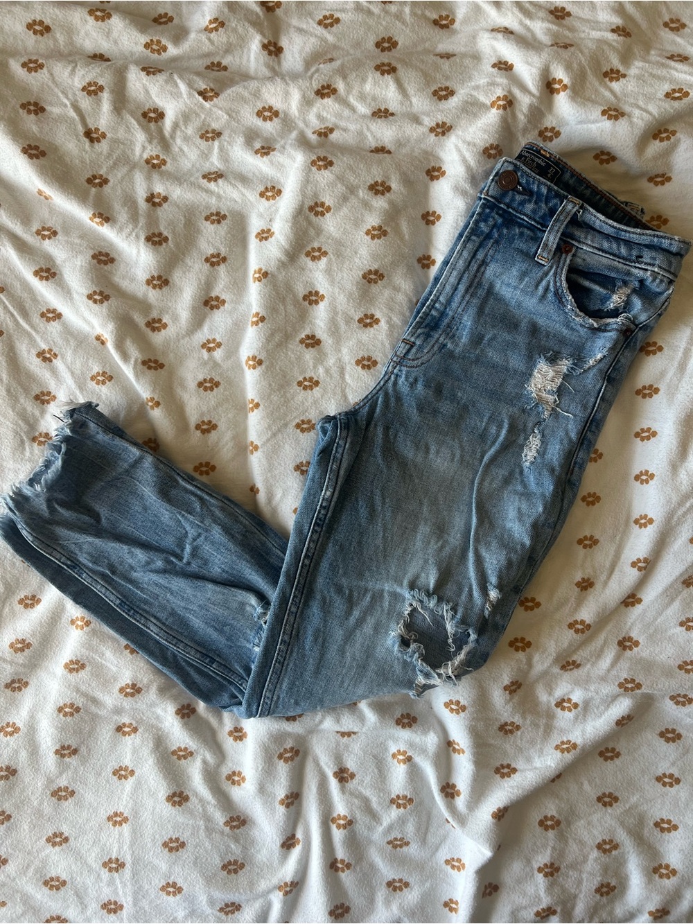 Light Blue Distressed Women's Jeans